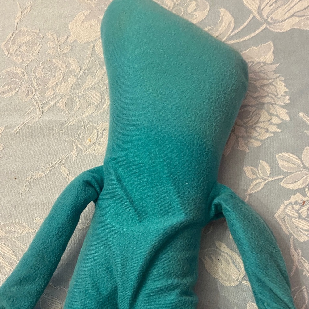 Vintage Gumby 1983 24 inches Teal Plush Toy with Red Eyes - Picture 9 of 11